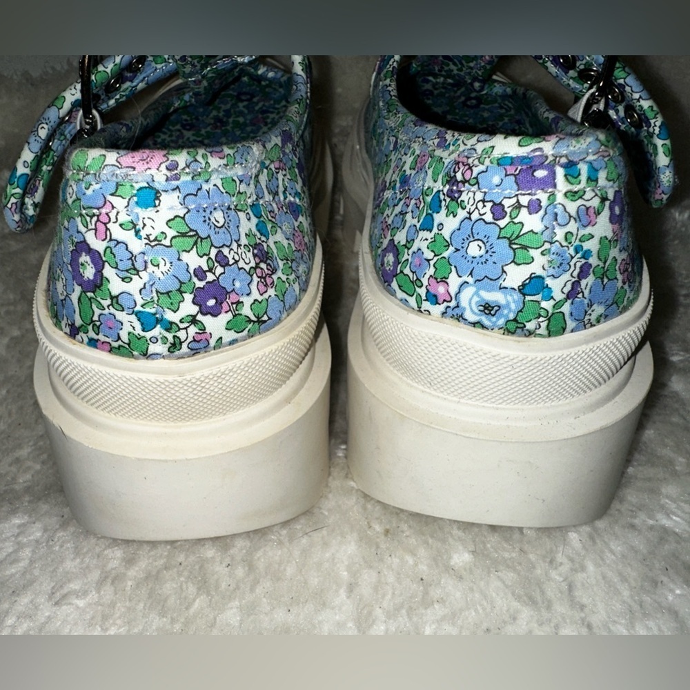 Jeffrey Campbell Enfance Floral Print Lugged Chunky Platform Mary Jane’s Size 8 - Picture 7 of 15